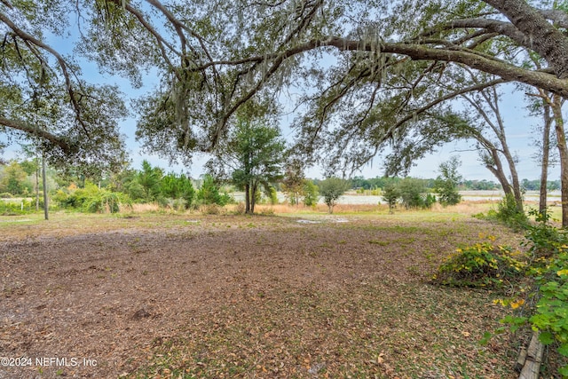 view of yard featuring a rural view