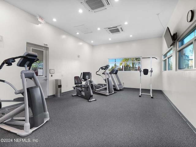 view of exercise room