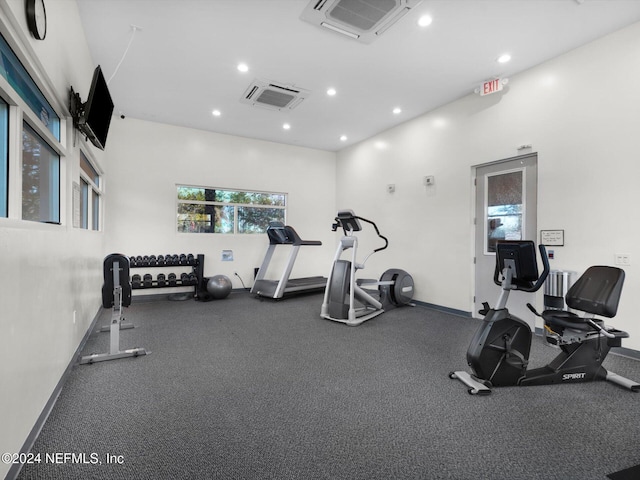 view of exercise room