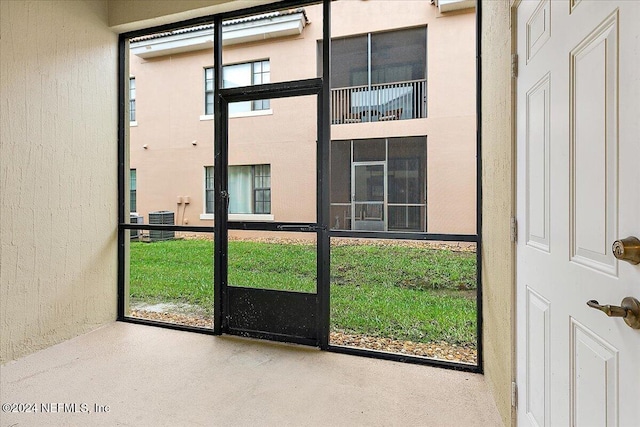 view of doorway to outside