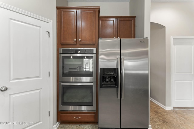 kitchen with appliances with stainless steel finishes