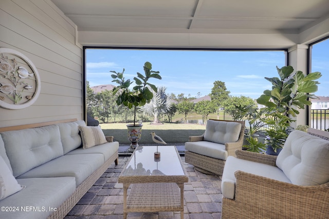 sunroom featuring plenty of natural light