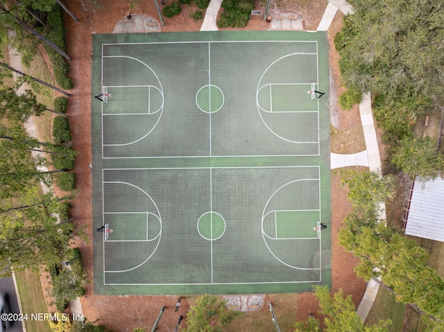 view of basketball court