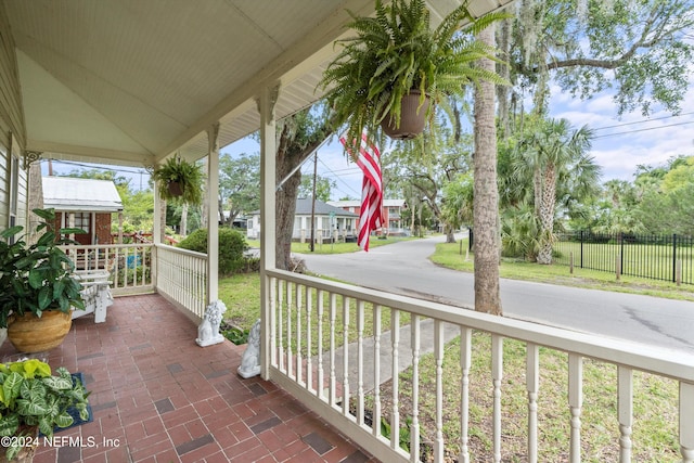 view of patio / terrace featuring a porch