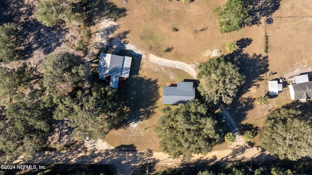 aerial view featuring a rural view