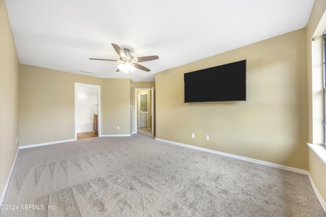 532 Dry Branch Way, Saint Johns, FL 32259 - unfurnished bedroom featuring carpet, ensuite bathroom, and a ceiling fan