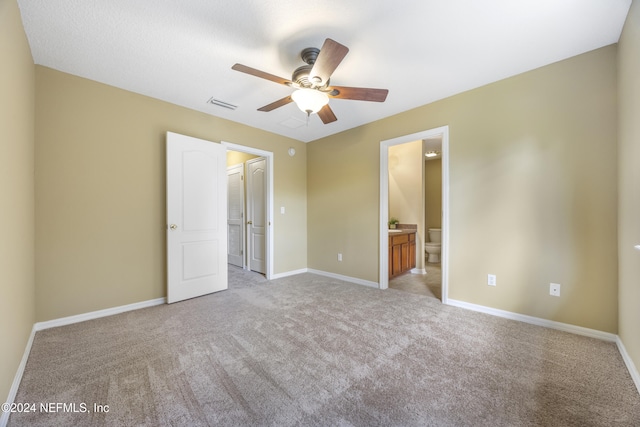 532 Dry Branch Way, Saint Johns, FL 32259 - unfurnished bedroom featuring light colored carpet, ensuite bathroom, and ceiling fan