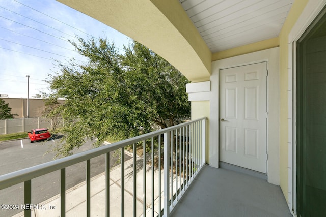 view of balcony