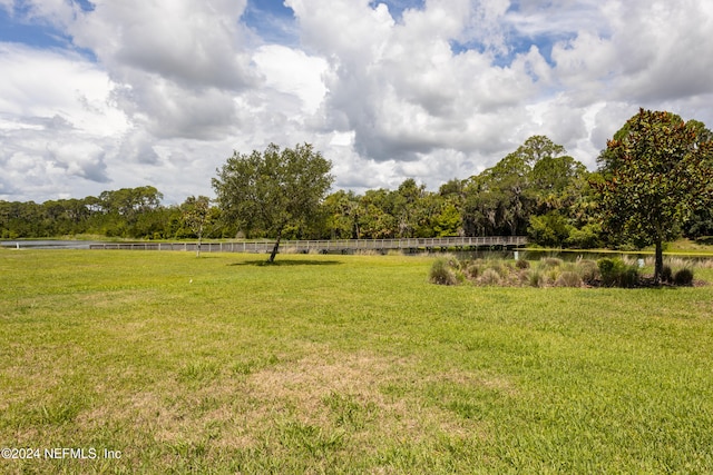 view of yard featuring a rural view