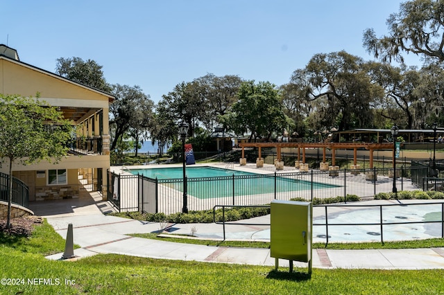 view of pool with a patio area