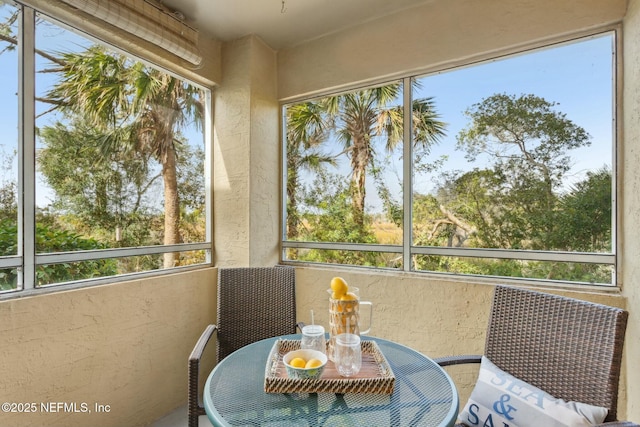 view of sunroom / solarium