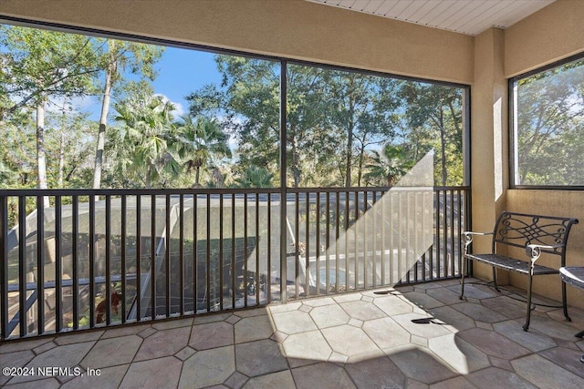 view of sunroom / solarium