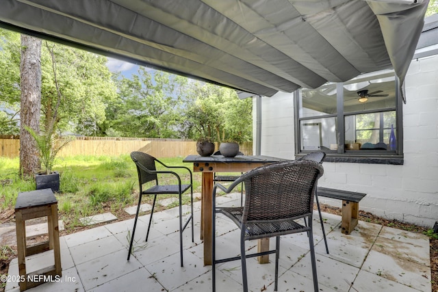 2149 Inwood Ter, Jacksonville, FL 32207 - view of patio / terrace with outdoor dining space and fence