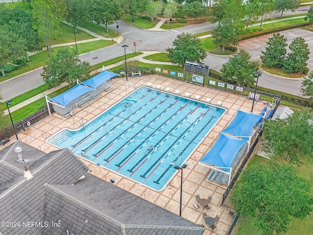 view of pool with a patio