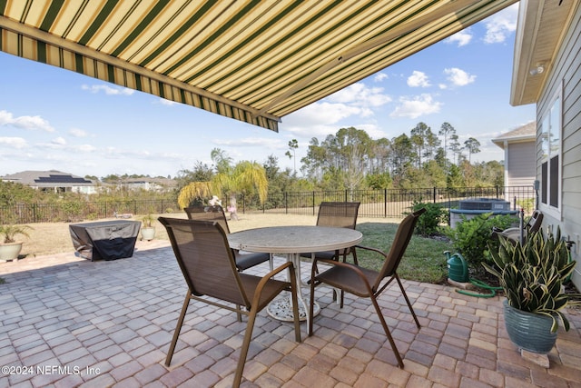 view of patio / terrace featuring central AC unit