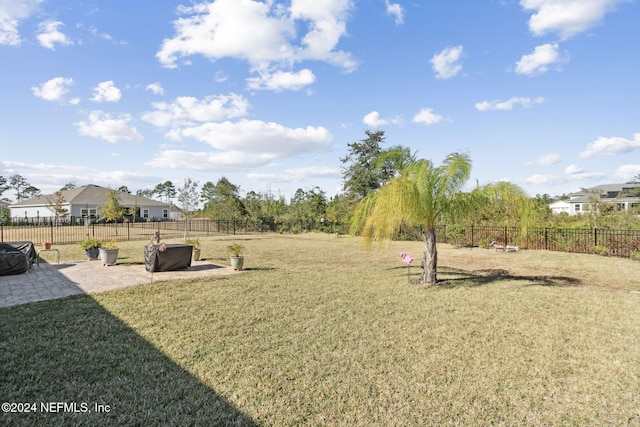 view of yard featuring a patio