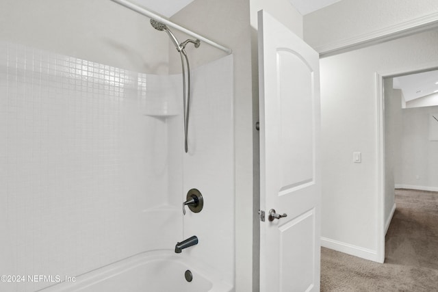 bathroom featuring shower / bathtub combination