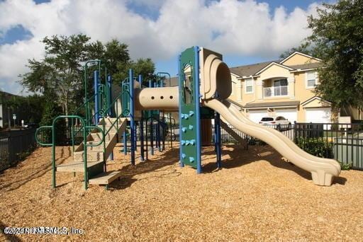 view of jungle gym