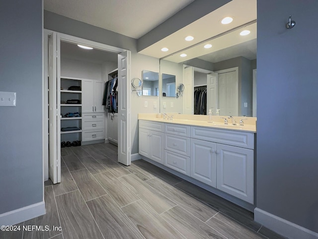 bathroom with vanity