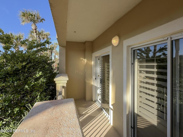 view of balcony