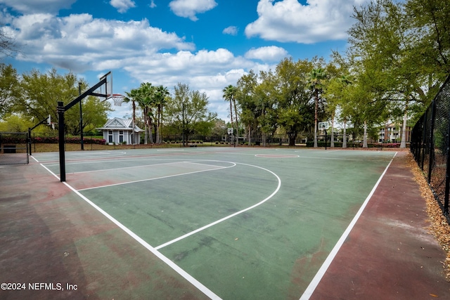 view of sport court