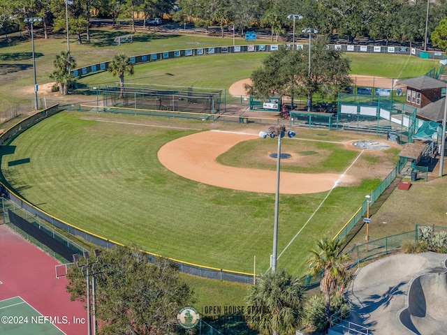 birds eye view of property