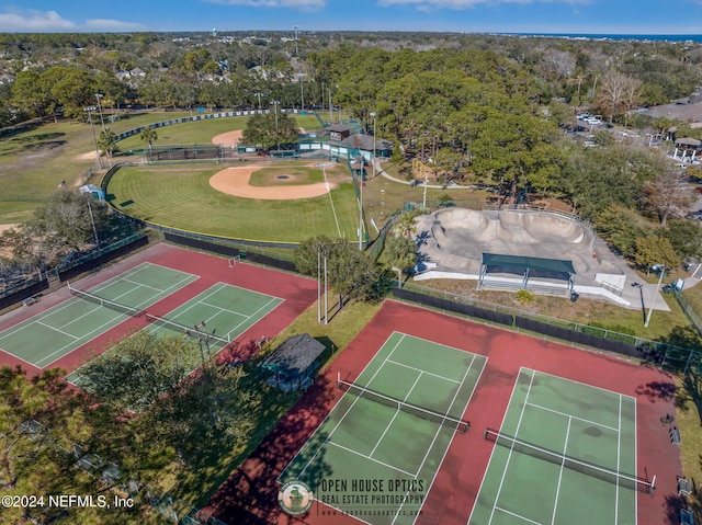 birds eye view of property