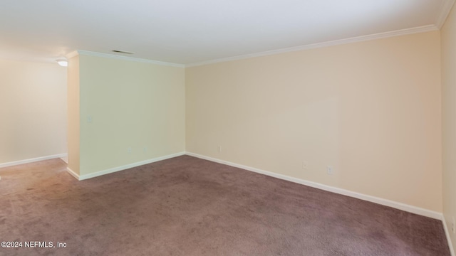 8880 Old Kings Rd S Unit 106, Jacksonville, FL 32257 - carpeted spare room with crown molding and baseboards