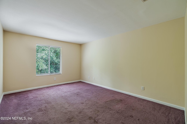 view of carpeted empty room