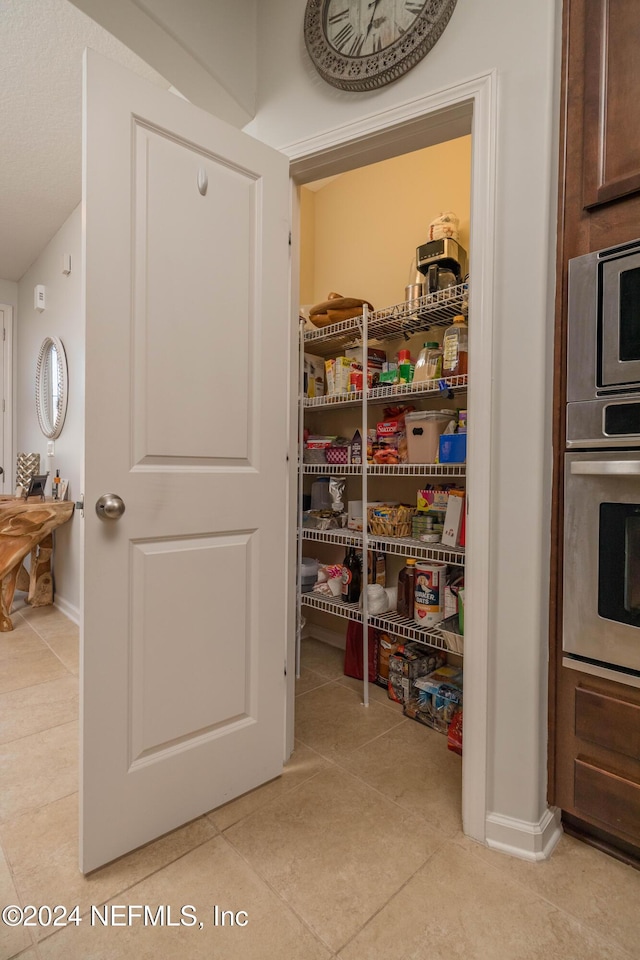 view of pantry