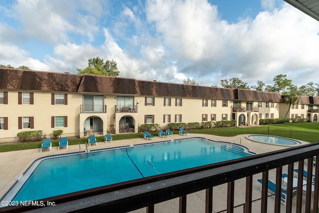 view of pool