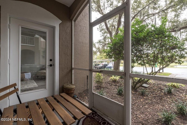 view of sunroom