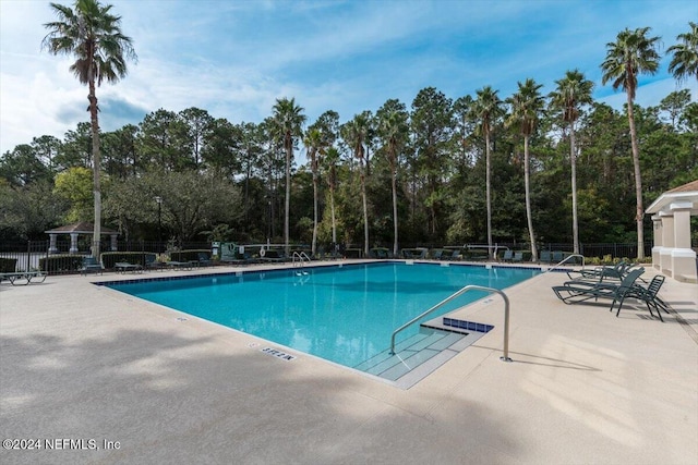 view of pool with a patio area