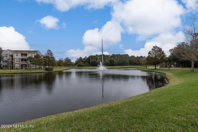 view of water feature