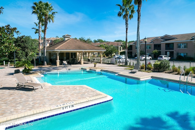 view of pool with a patio area