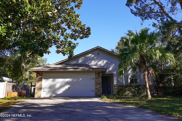 view of single story home