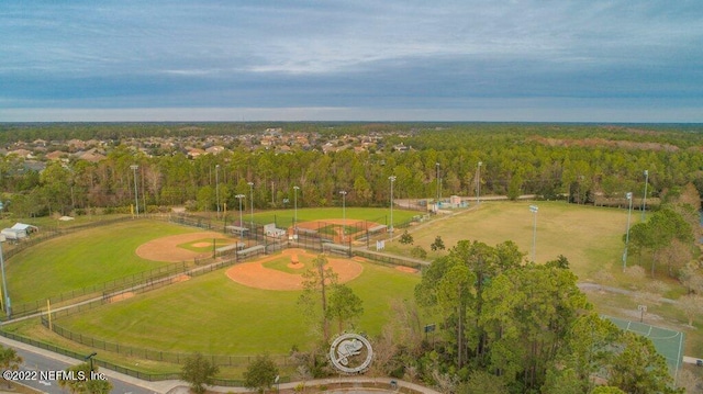 birds eye view of property