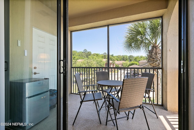 view of balcony