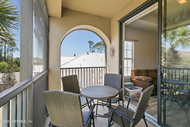 view of balcony