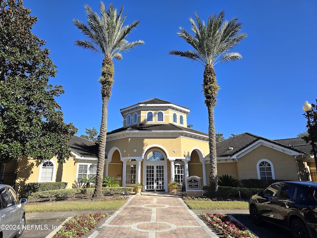 view of front of home featuring french doors