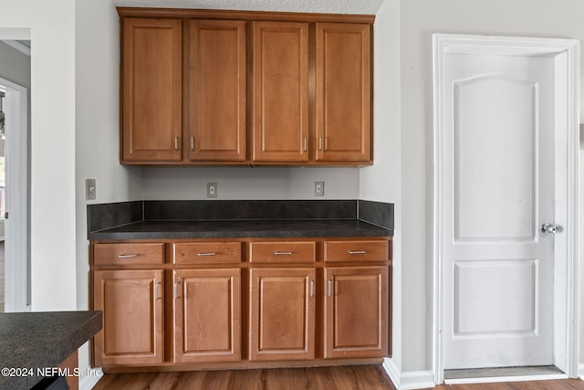 kitchen featuring light hardwood / wood-style floors