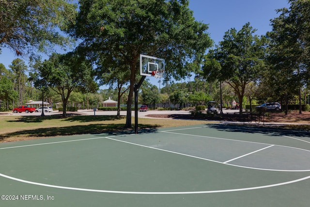 view of basketball court