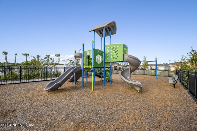 view of jungle gym