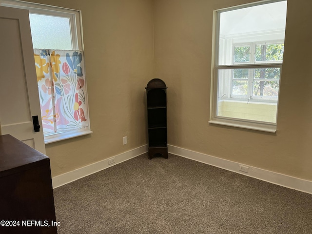 view of carpeted empty room