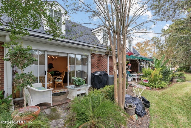 exterior space with grilling area