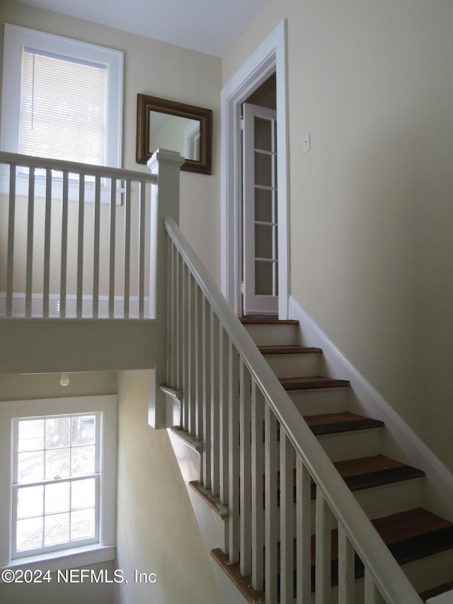 view of staircase