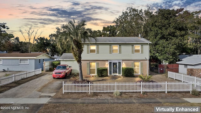 view of front of property