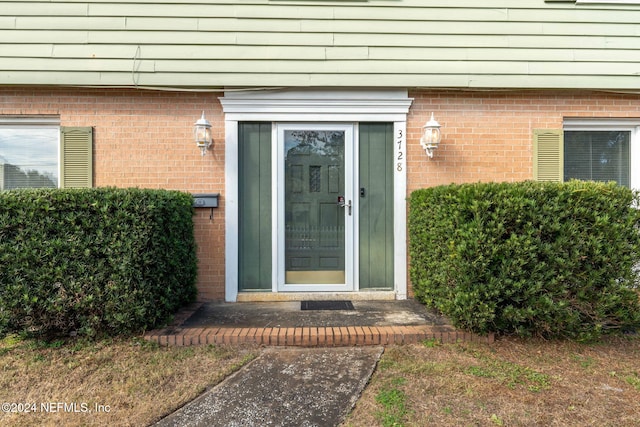 view of entrance to property