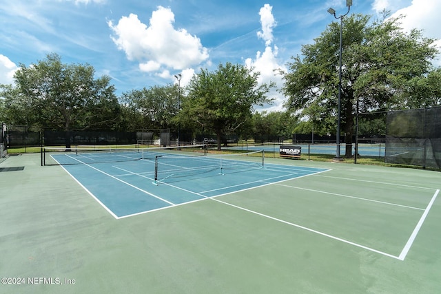 view of tennis court