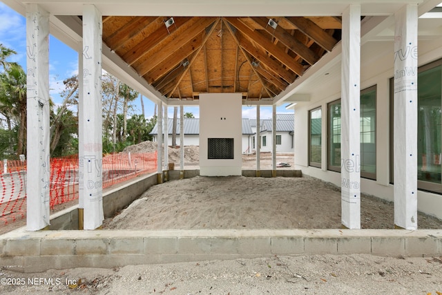 view of patio / terrace featuring a gazebo